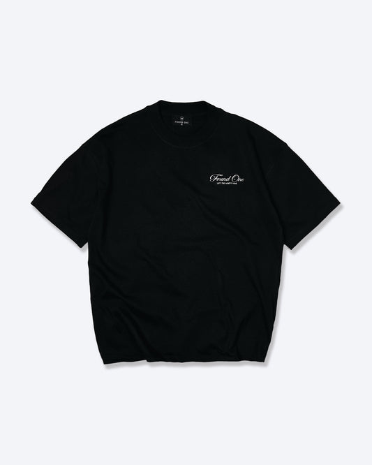 Statement Script T-Shirt (Black)