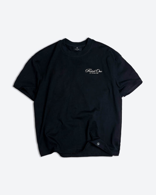 Statement Script T-Shirt (Black)