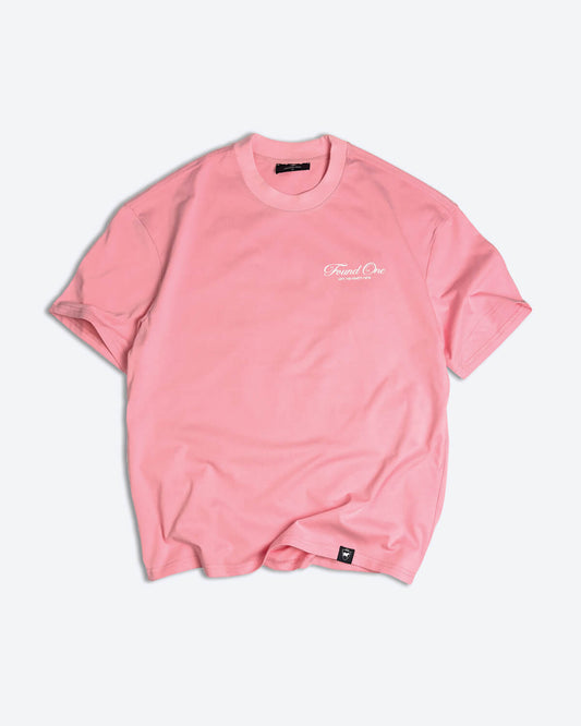 Statement Script T-Shirt (Pink)