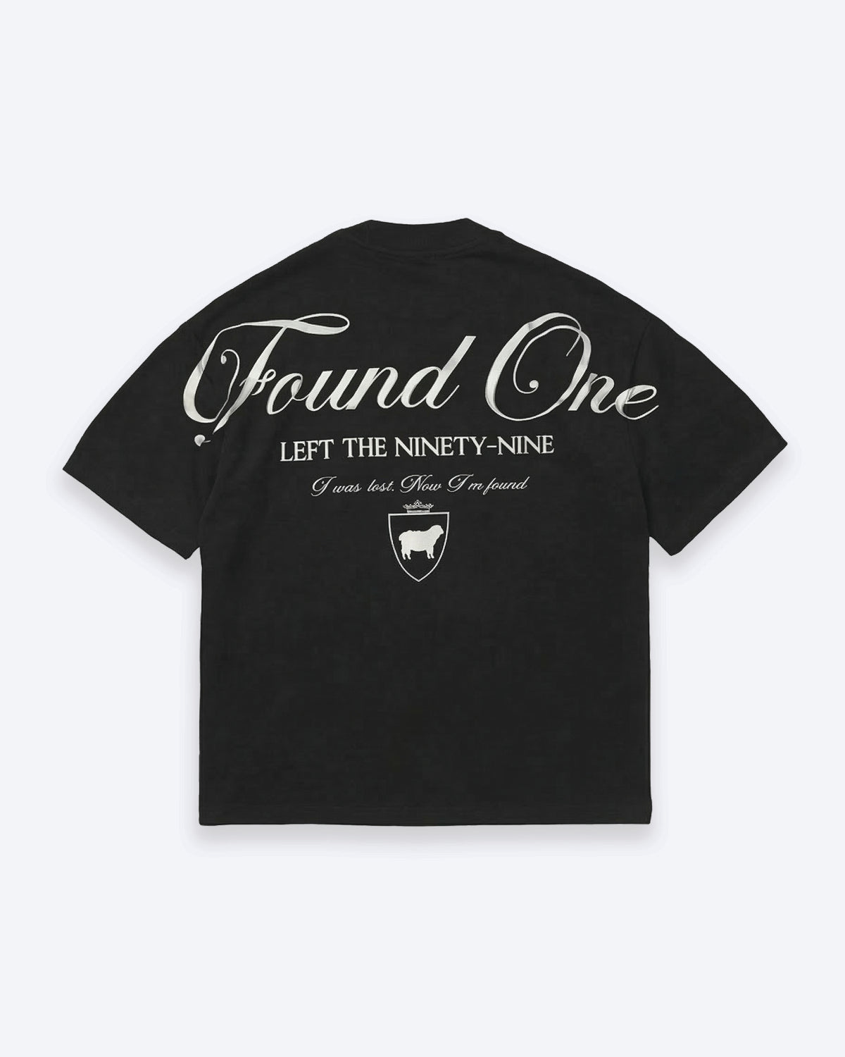 Statement Script T-Shirt (Black) – Found One Apparel LLC