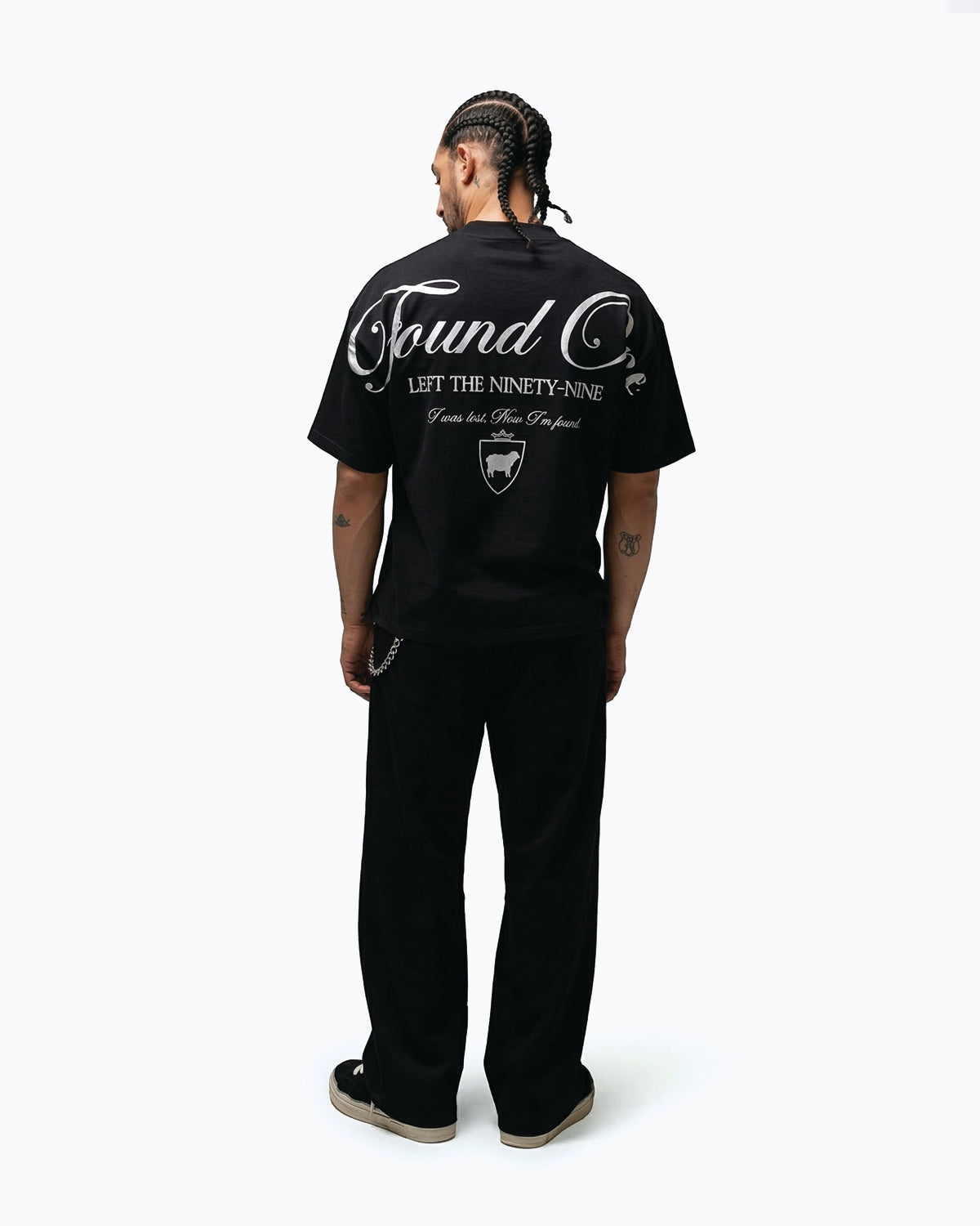 Statement Script T-Shirt (Black) – Found One Apparel LLC