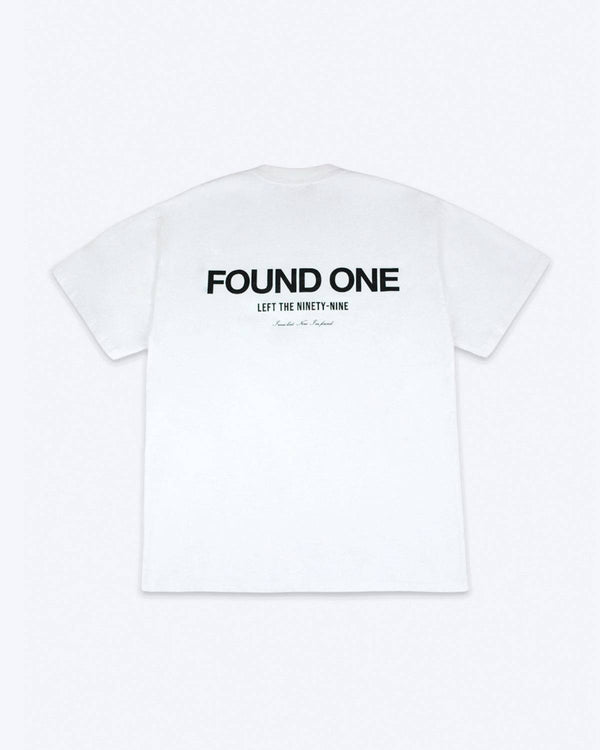 Found One Statement T-Shirt Faded White