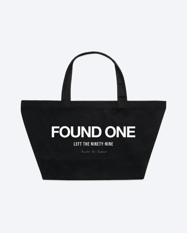 Statement Canvas Tote Bag Black